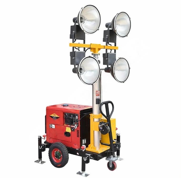 Quality Outdoor Power - Hoogwaardige draagbare mobiele lichtmast op batterijen