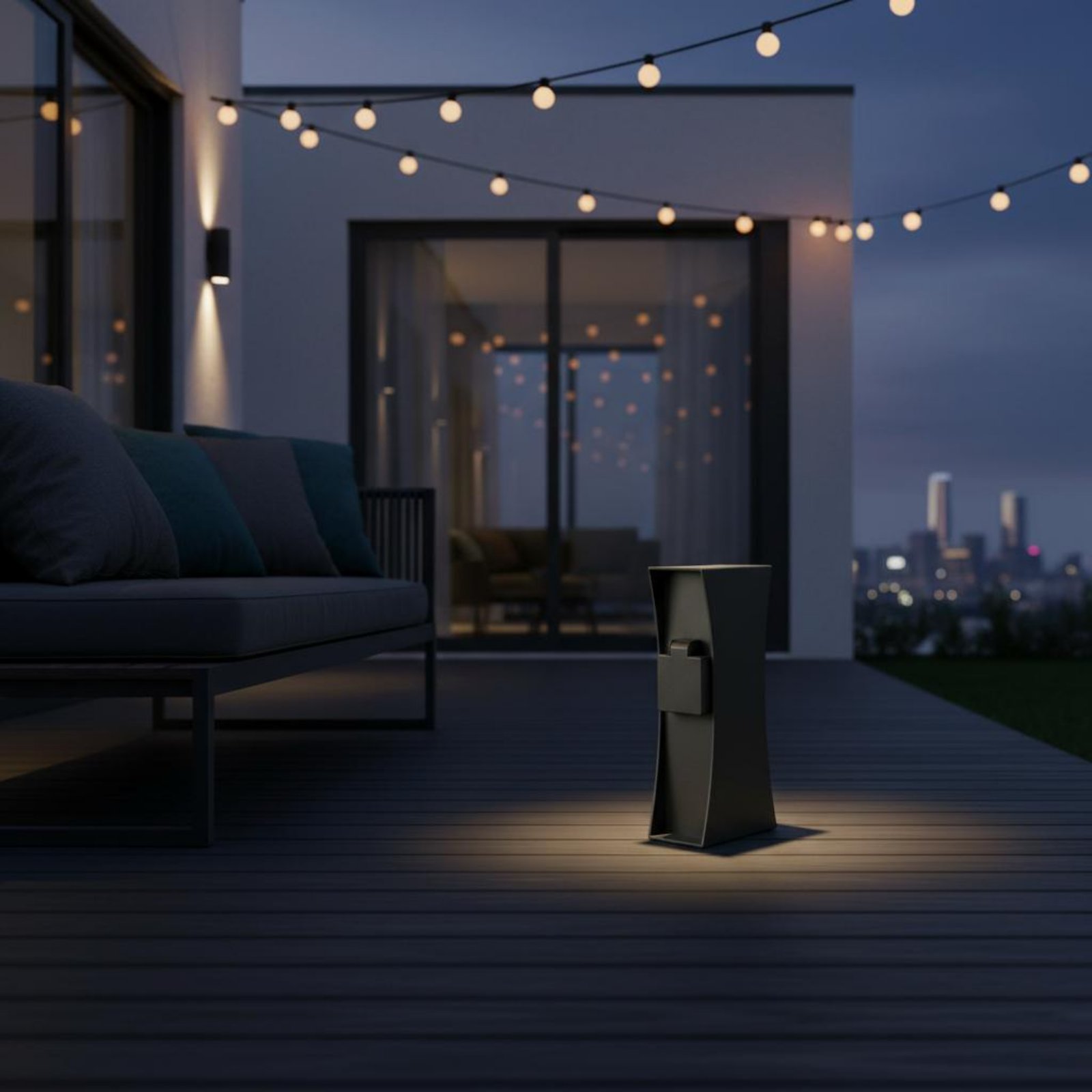 Outdoor Power Post - Buitenstopcontactpaal Eenvoudige installatie Buitenstopcontactvoetstuk Elektrische hardwarebestendig