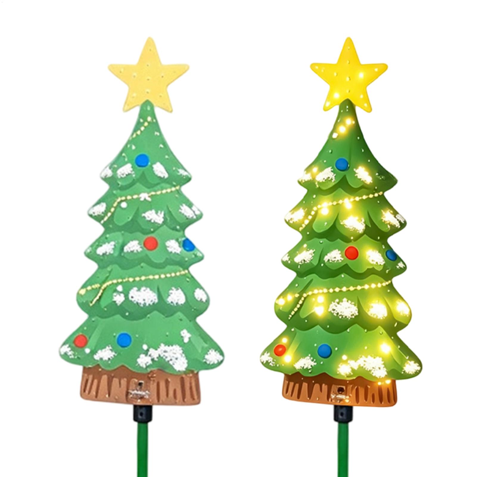 Outdoor Power For Christmas Lights - Buitenkerstboom op zonne-energie, waterdichte LED-paaltjes, buitenkerstdecoraties