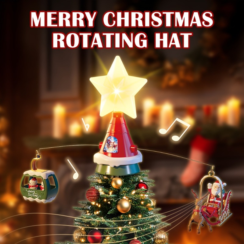 Kerstboom Top Roterende carrou - Outdoor Power For Christmas Lights recensie en prijs