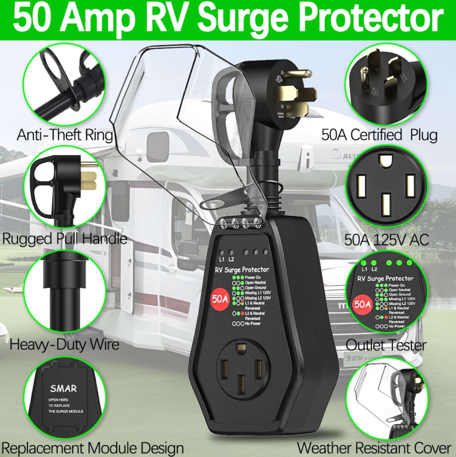 RV-overspanningsbeveiliging 50 - Power Outdoor recensie en prijs