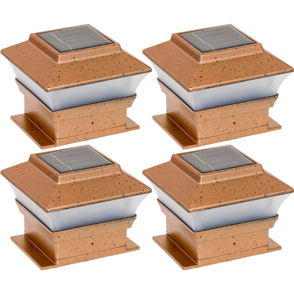 4-pack zonne-aangedreven koper - Outdoor Power Post recensie en prijs