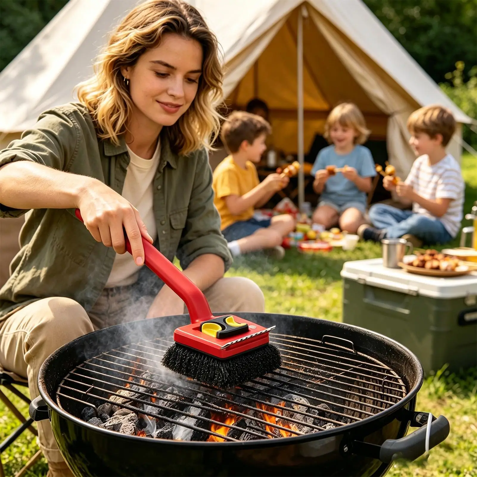 Elektrische grillborstel met l - Outdoor Power Grill recensie en prijs