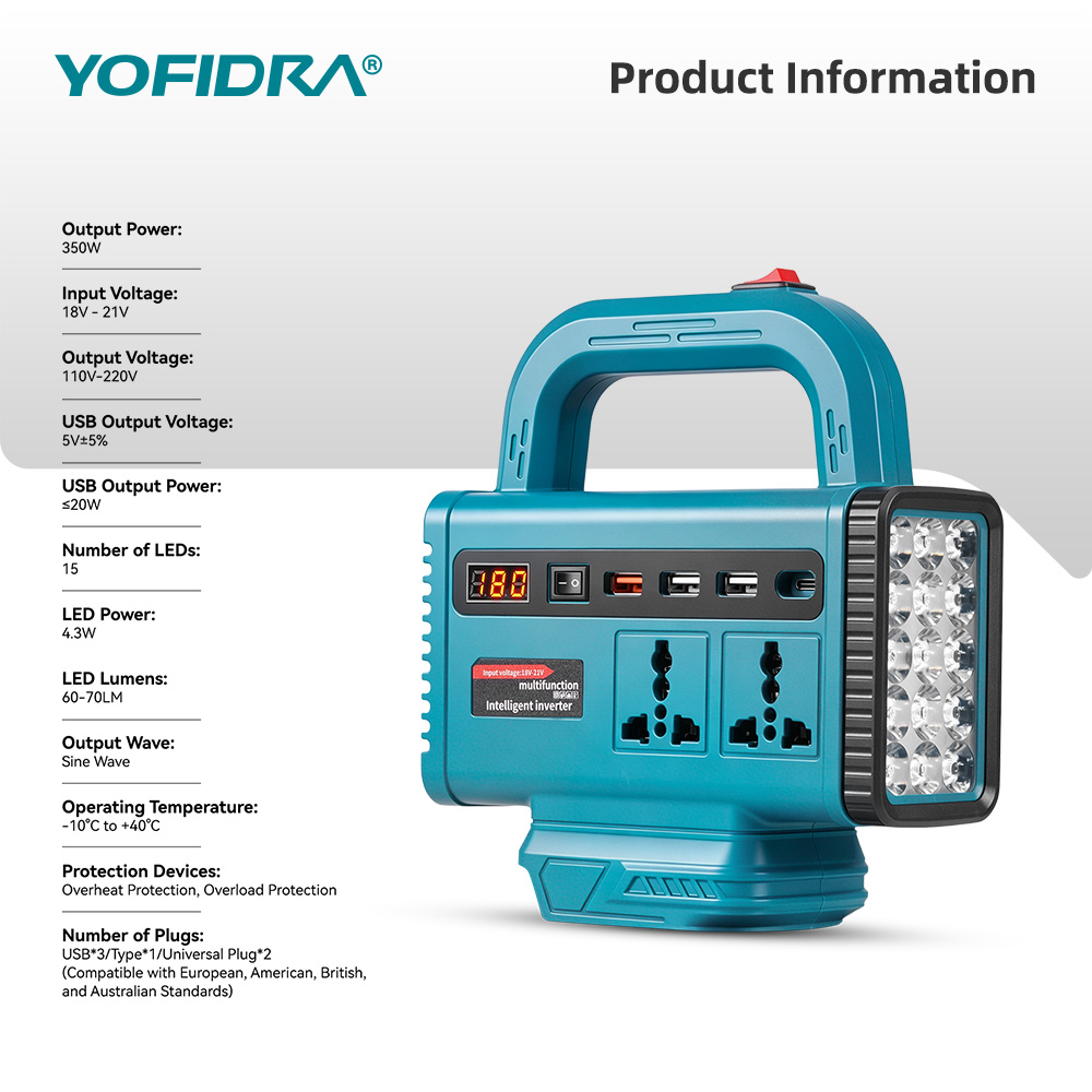 YOFIDRA 220V Draagbare Power I - Outdoor Usb Power Supply recensie en prijs